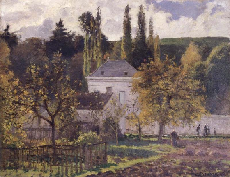 Camille Pissarro Villa at L-Hermitage,Pontoise Maison bourgeoise a L-Hermitage,Pontoise Spain oil painting art